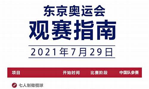 东京奥运会赛程2021赛程_东京奥运会赛程赛程表